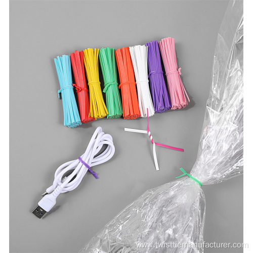 Colorful Plastic Bread Bag Twist Tie Decorative Twist